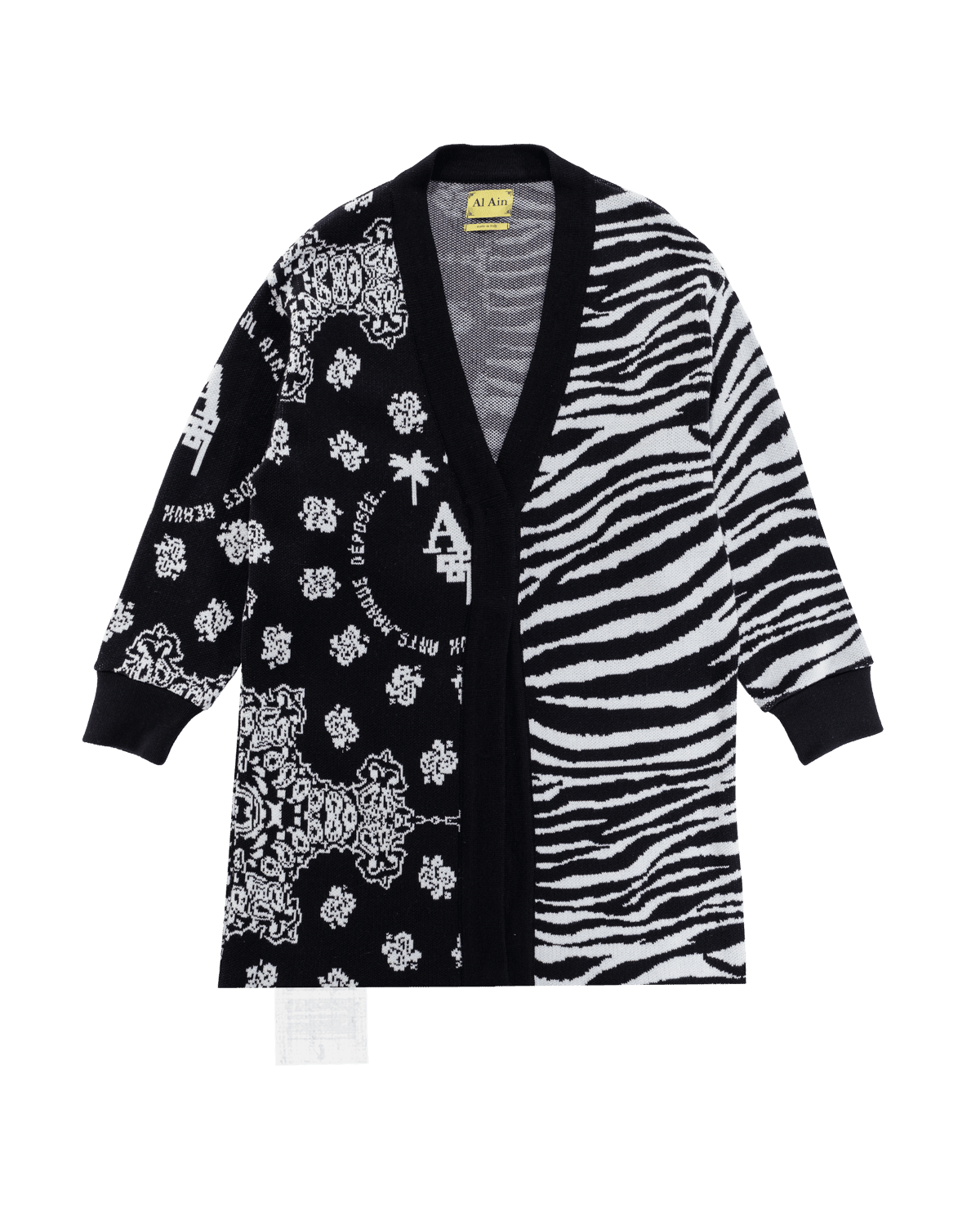 CARDIGAN ANIMALIER_BLACK - Al Ain Académie