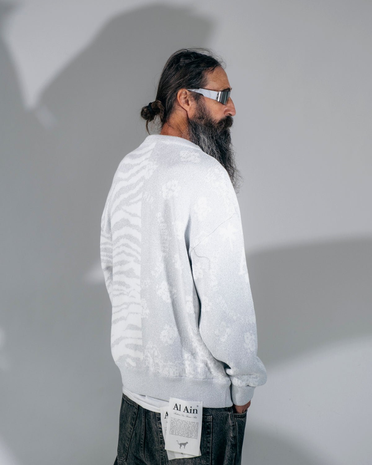CARDIGAN ANIMALIER_SILVER - Al Ain Académie