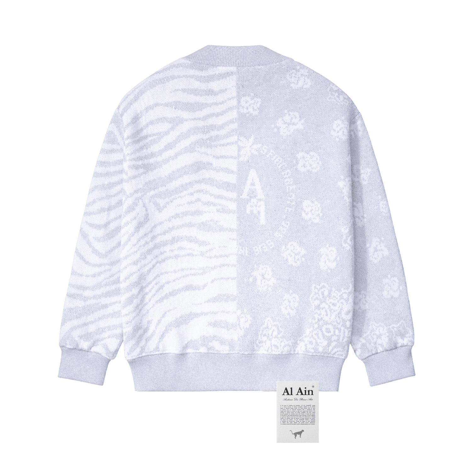 CARDIGAN ANIMALIER_SILVER - Al Ain Académie