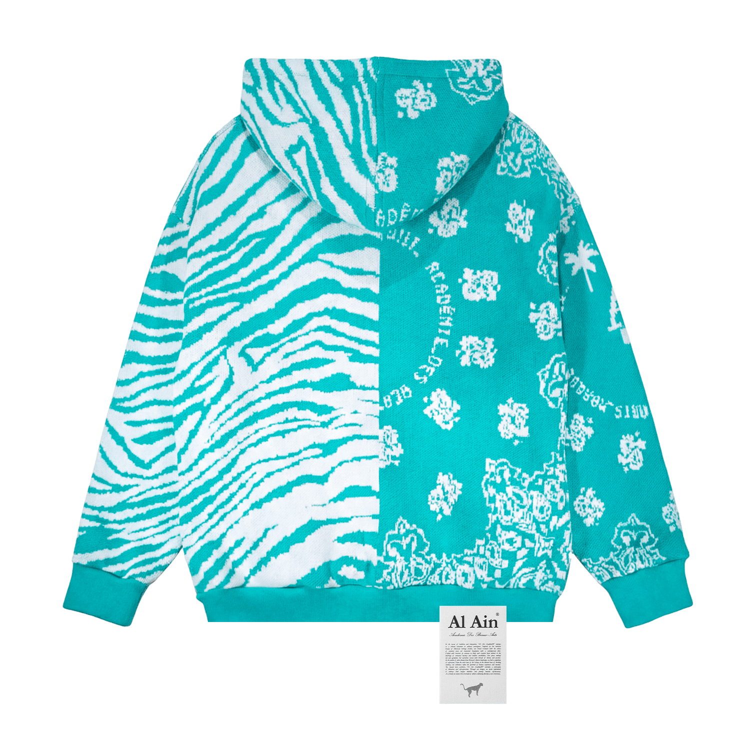 HOODIE ZIP ANIMALIER /// TOUT EN COTON - Al Ain Académie