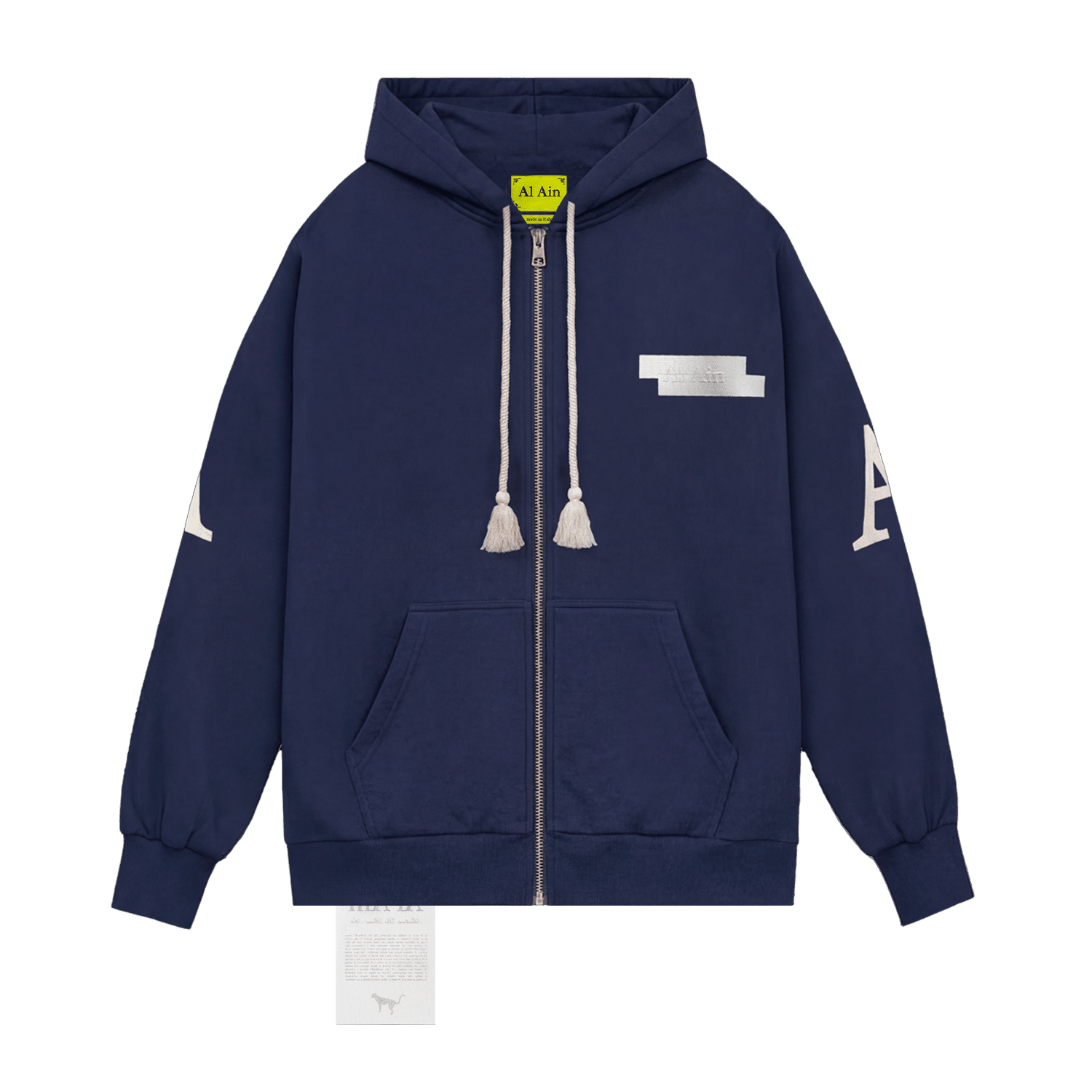 HOODIE ZIP AYAD_NAVY - Al Ain Académie