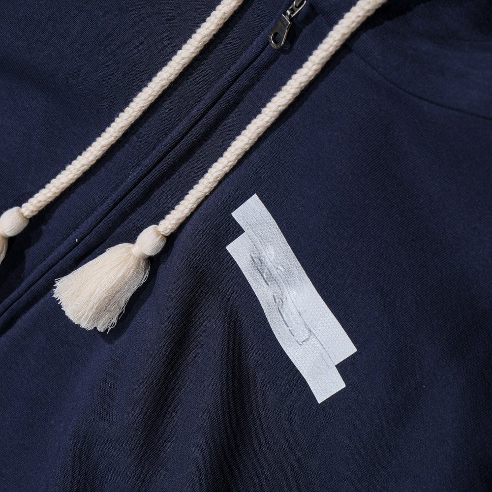 HOODIE ZIP AYAD_NAVY - Al Ain Académie
