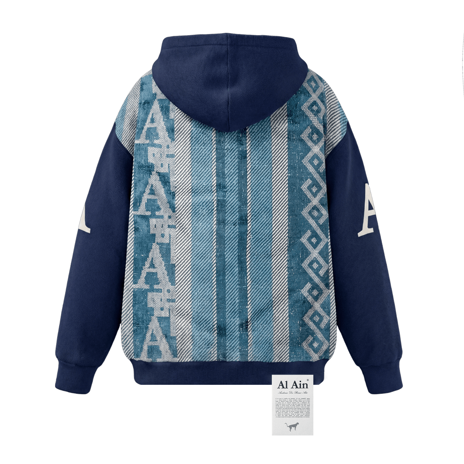 HOODIE ZIP AYAD_NAVY - Al Ain Académie