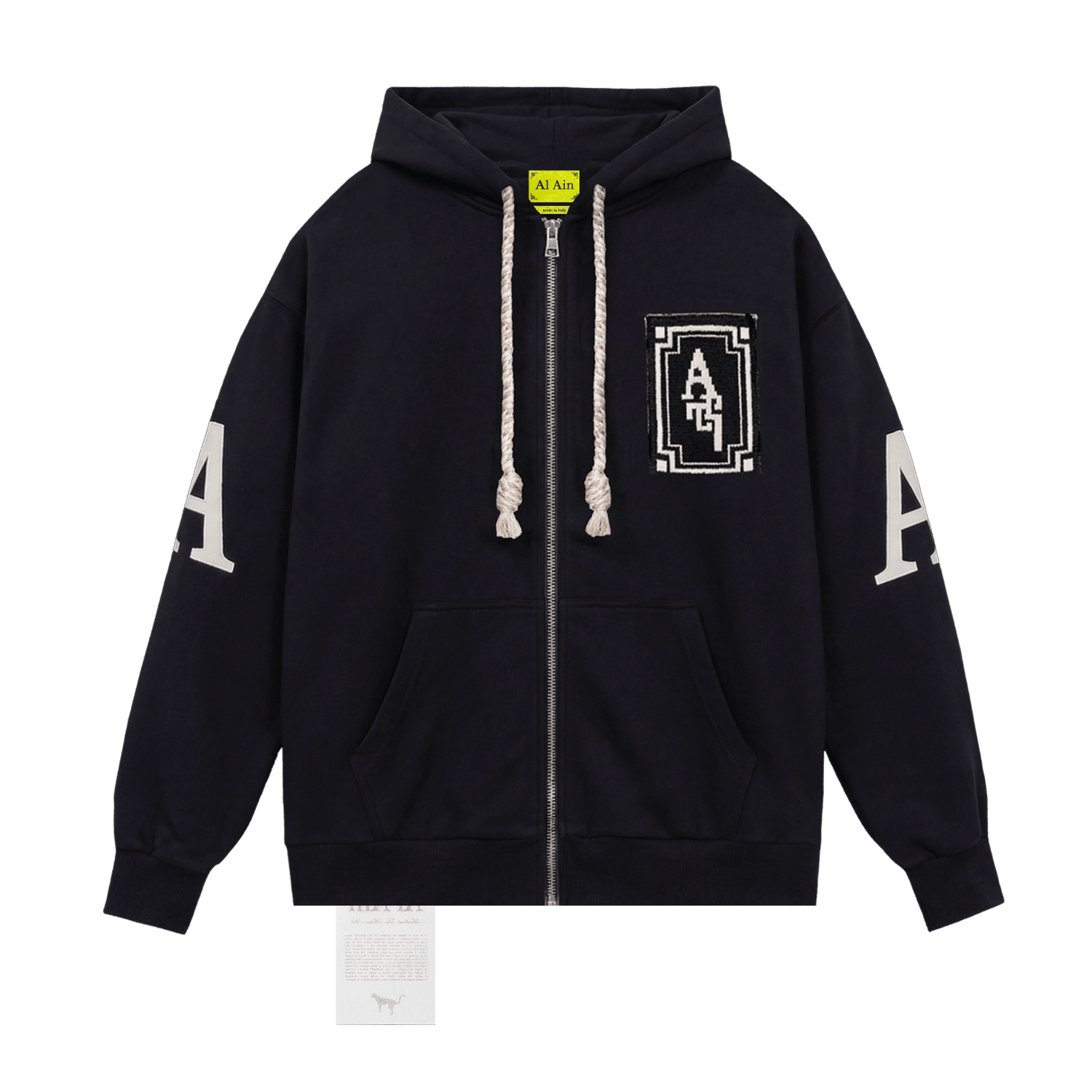 HOODIE ZIP KINZA_ ANTRAX - Al Ain Académie