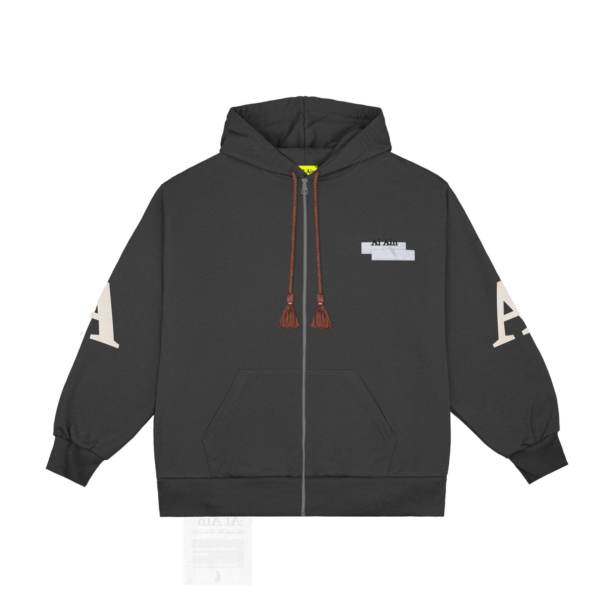 HOODIE ZIP NYLA_ANTRAX - Al Ain Académie
