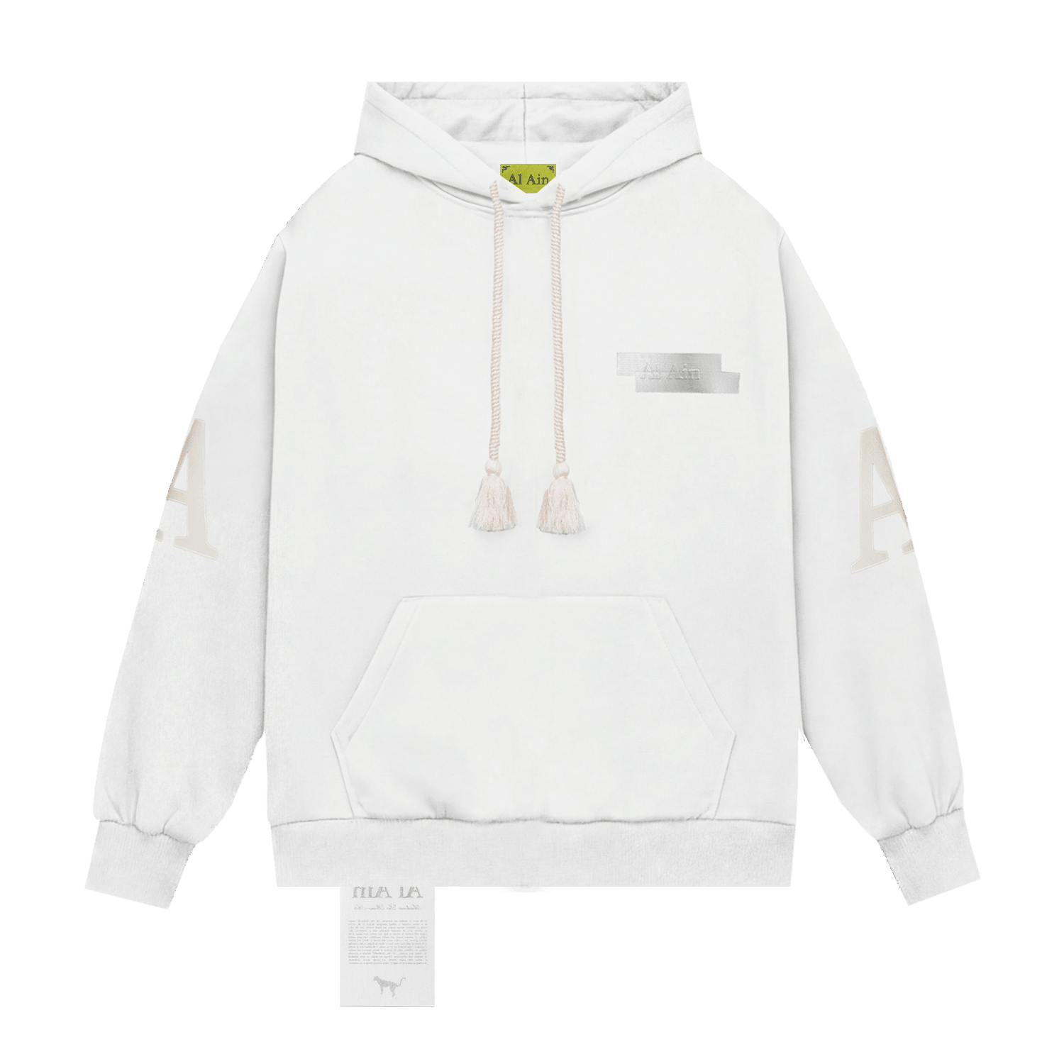 HOODIE ZIP SAMIRA_WHITE - Al Ain Académie