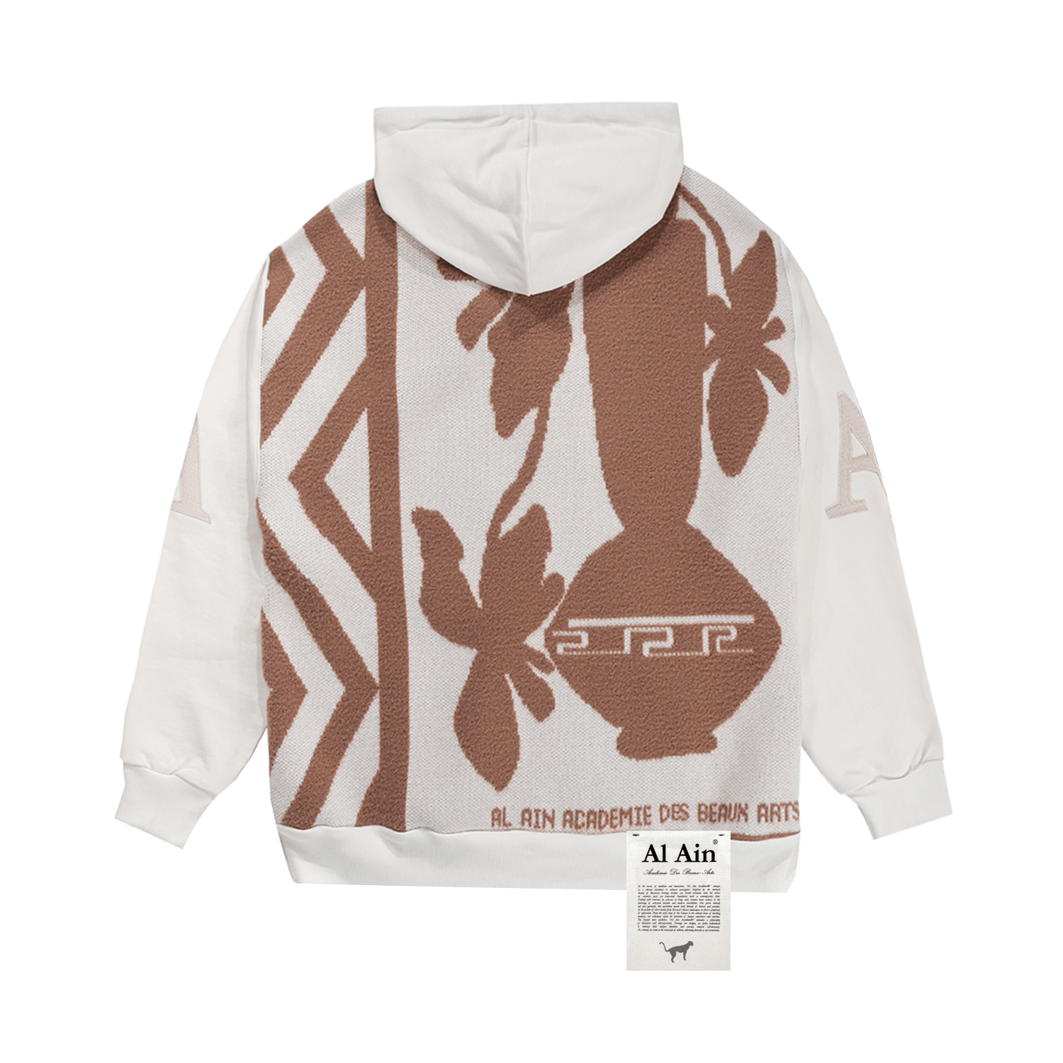 HOODIE ZIP VASE_DOS EN LAINE - Al Ain Académie