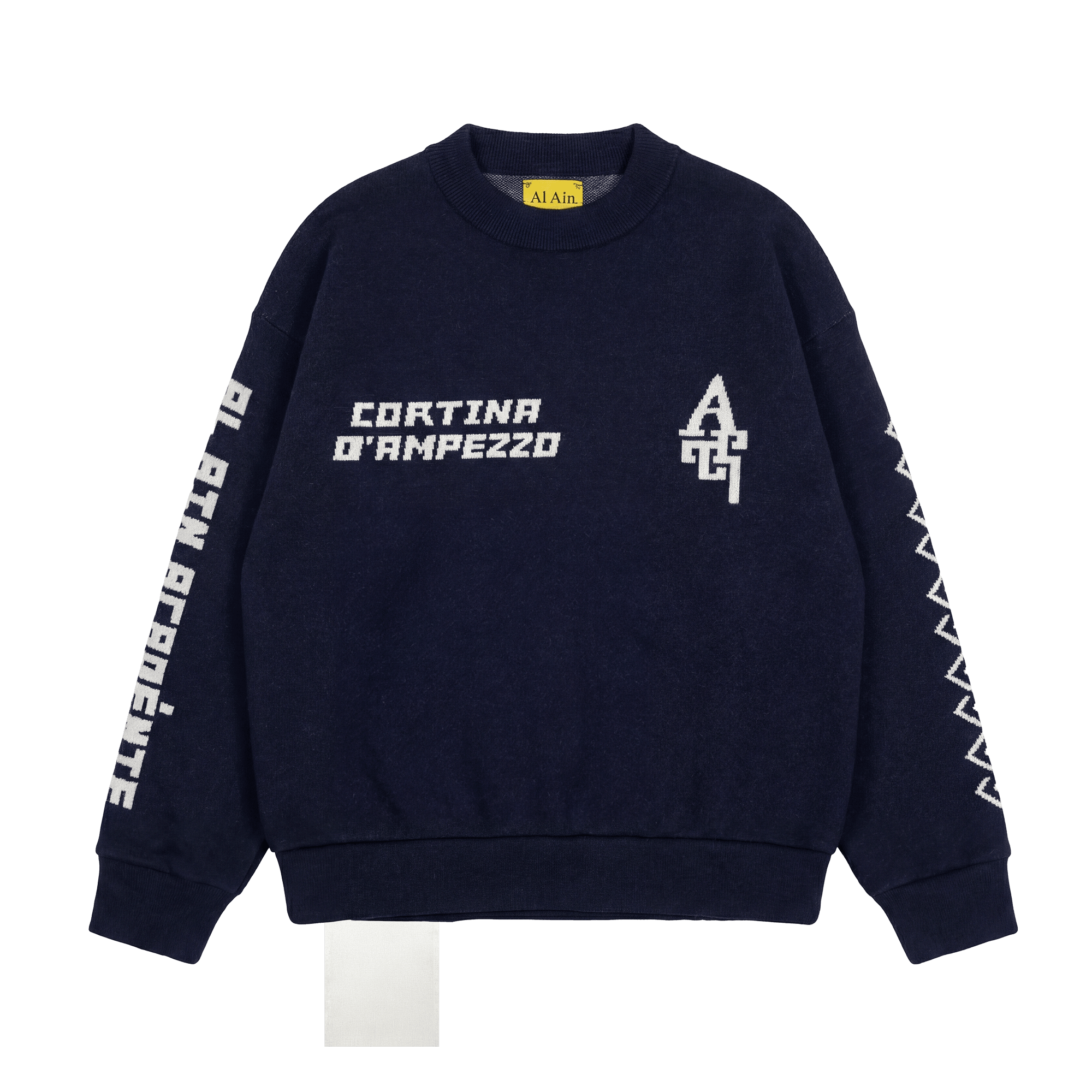 LE PULL MARINOTTI CORTINA /// TOUT EN LAINE BLEU - Al Ain Académie